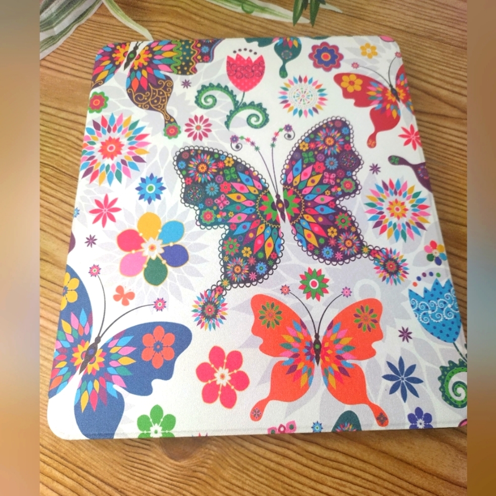 Supveco Butterfly Floral Hard Tablet Case Compatible With Ipad Air
